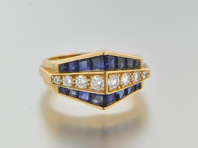 A Ladies' Sapphire and Diamond