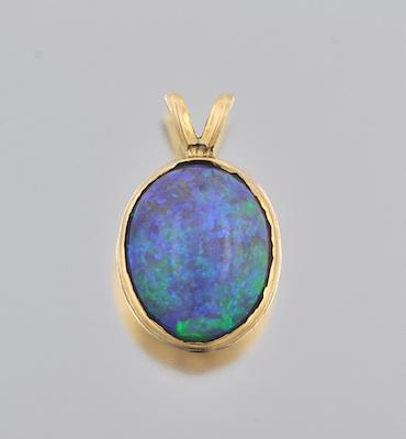 A Fine Opal Gemstone Mounted As b6503