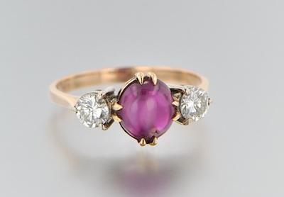 A Ladies Pink Sapphire and Diamond b650f