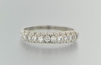 A Platinum and Diamond Ring Platinum b651d