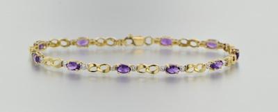 A Delicate Amethyst Bracelet 10k