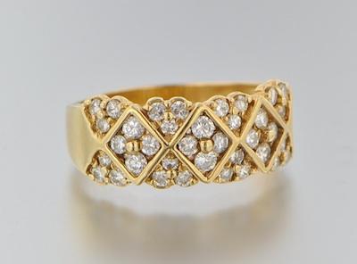 A Ladies' Diamond Ring 14k yellow