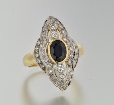 A Ladies' Sapphire and Diamond