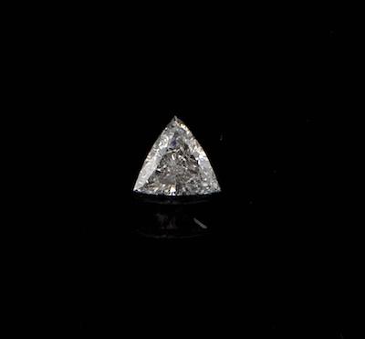 An Unmounted Trillion Cut Diamond,