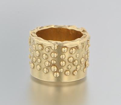 A Heavy Custom Made 14k Gold Ring b6549