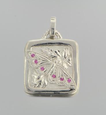 A Sterling Silver and Pink Sapphire b6580