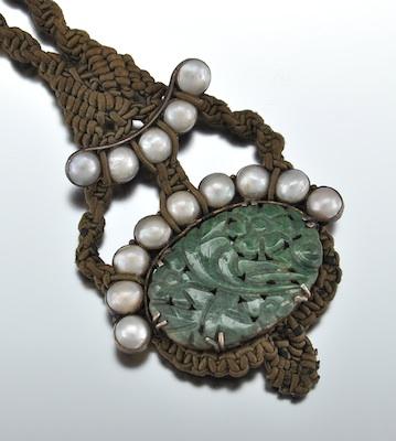 A Vintage Macrame Necklace with b658d