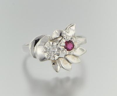 A Ladies Ruby and Diamond Ring b65a2