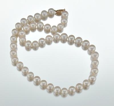 A Princess Length Necklace of Freshwater b65e0