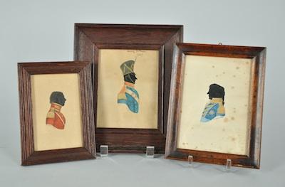 A Collection of Three Framed Silhouettes b6356