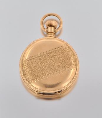 A 14k Gold Pocketwatch by Waltham, American,