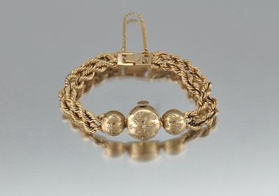 A Vintage Gold and Diamond Dress Bracelet