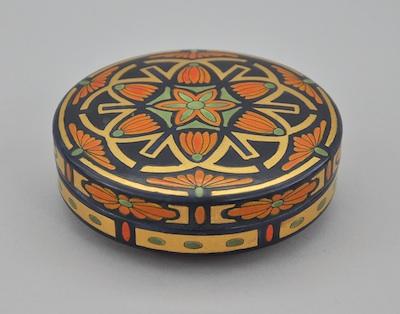 A Hand Painted Dresser Box Dated b6626