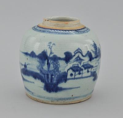 A Chinese Bue and White Storage b6659