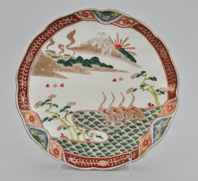 An Imari Porcelain Plate Hand decorated