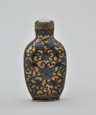 A Cloisonné Snuff Bottle, Chinese
