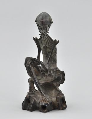 A Chinese Bronze Figure of an Ascetic b6698