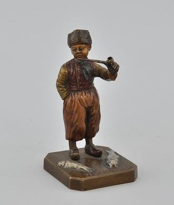 A Vienna Orientalist Miniature Bronze