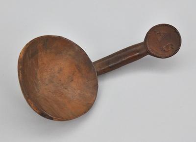 A Treenware Butter Scoop Approx.