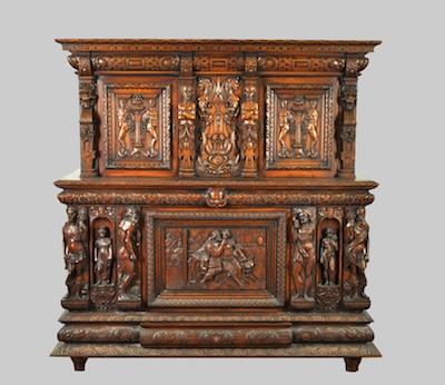 A Carved Belgian Dining Cabinet,