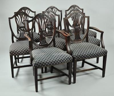 A Set of Eight Dining Chairs Including: