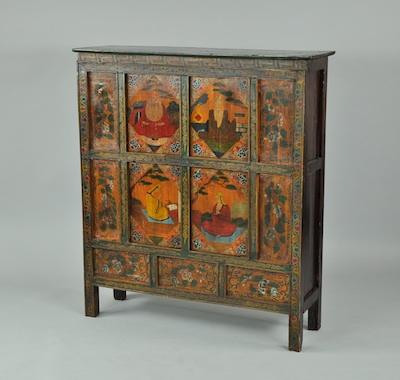 A Chinese Hand Painted Cabinet Hand