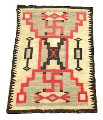 A Small Storm Pattern Navajo Wool b6731