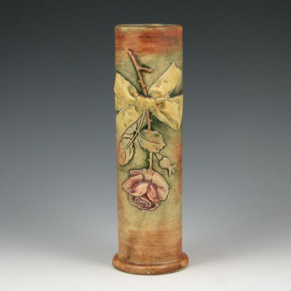 Weller Flemish vase with a rose and
