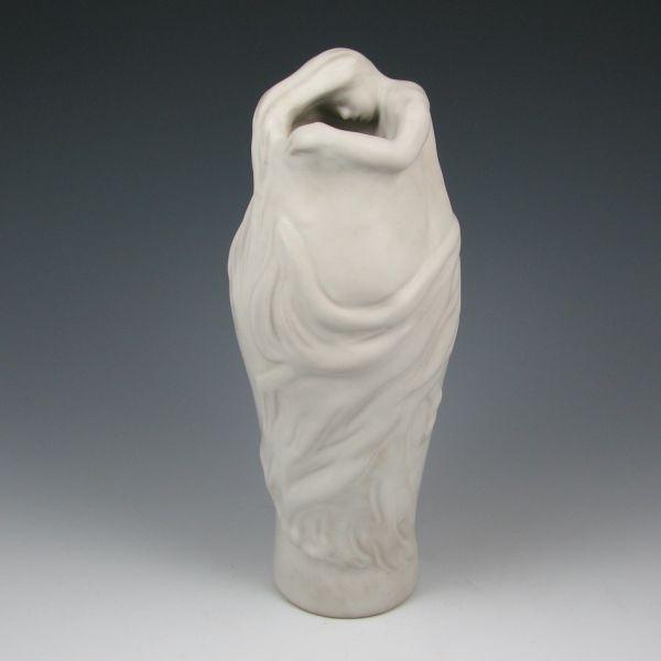 Van Briggle Lorelei vase in white b7155
