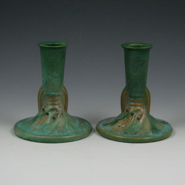 Roseville Laurel 1094-4 1/2" candleholders