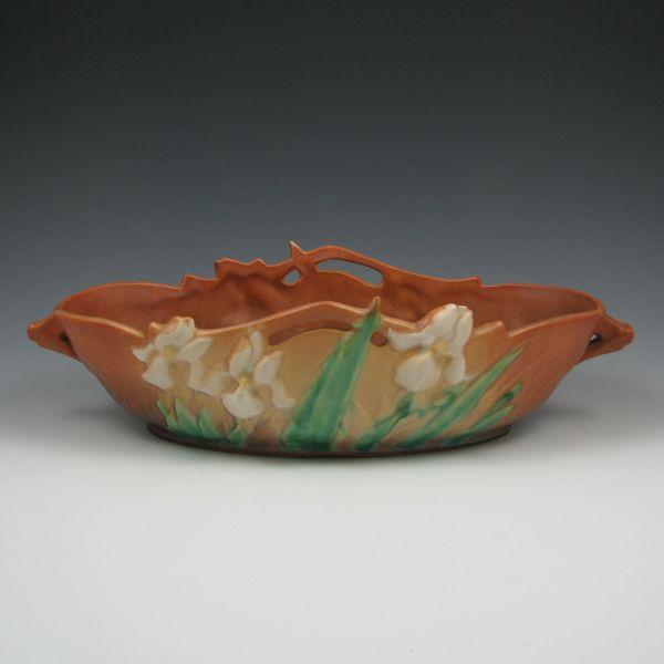 Roseville Iris console bowl in