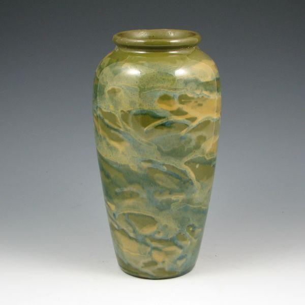 Peters & Reed marbelized vase in