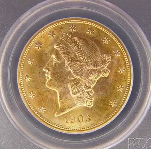 1903 PCGS MS63 20 GOLD EAGLE  b7f0a