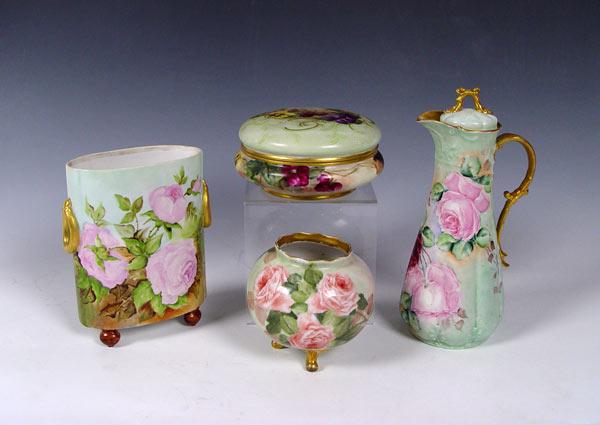 4 PIECE FRENCH LIMOGES 1 Rose b7f8c