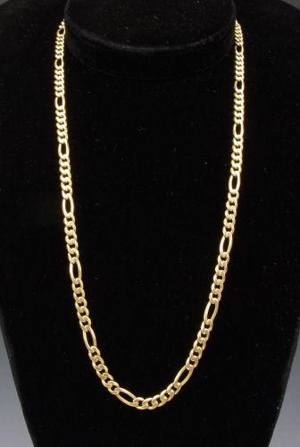 AN 18 14K GOLD FIGARO NECK CHAIN  b7fb0