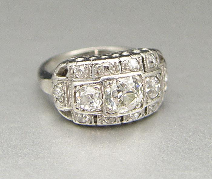 DECO PERIOD PLATINUM 1 72 CT DIAMOND b7fee