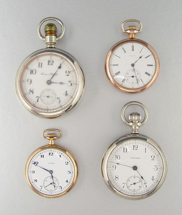 ESTATE LOT OF 4 POCKET WATCHES  b8063