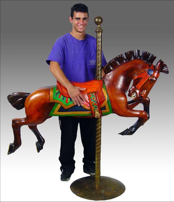 CAROUSEL HORSE: Fully restored and painted.