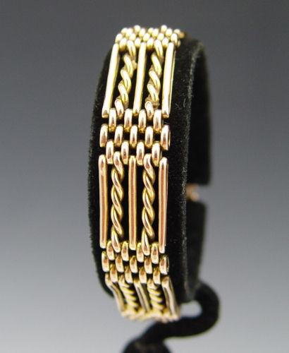 9K FANCY LINK BRACELET 9K fancy b8119