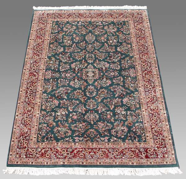 GREEN KASHAN TABRIS ORIENTAL b8137