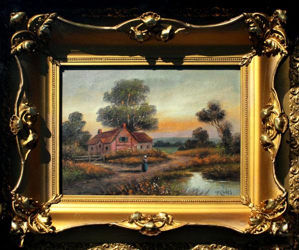 COLES, T. (American, 19/20th C.): Cottage