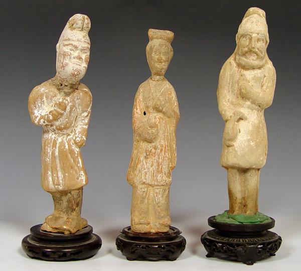 3 PIECE CHINESE HAN DYNASTY PAINTED b813f
