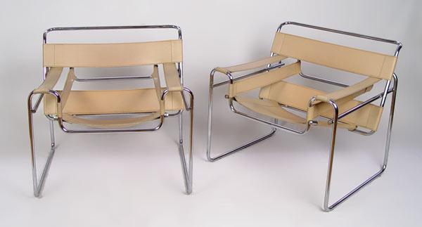 PAIR WASSILY CHAIRS DESIGN BY MARCEL