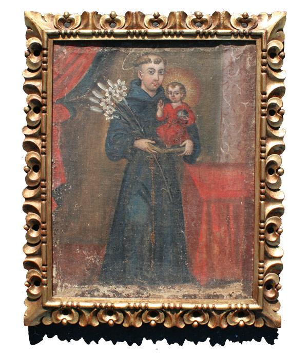 SOUTH AMERICAN SAINT WITH BABY b84c8