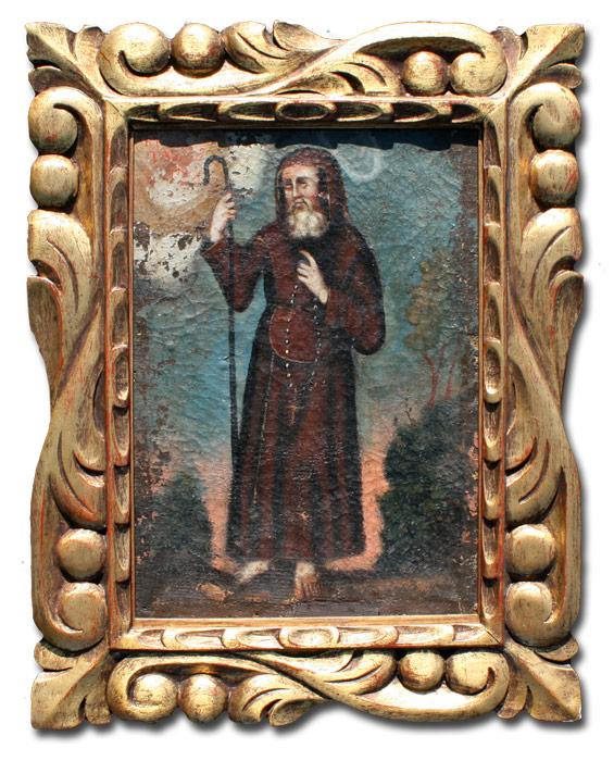 SOUTH AMERICAN SAINT JOHN: Oil/Canvas,