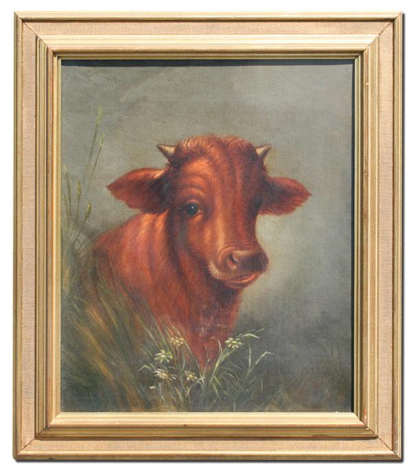 19th C. HIGHLAND COW PORTRAIT: