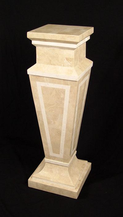 TRAVERTINE DECORATIVE PEDESTAL