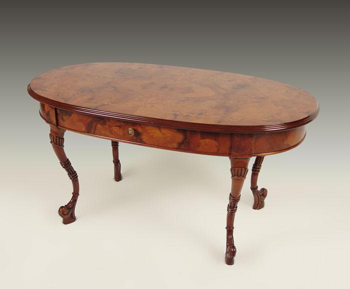 OVAL MARQUETRY COCKTAIL COFFEE b8574