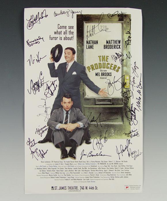 AUTOGRAPHED BROADWAY ''THE PRODUCERS''