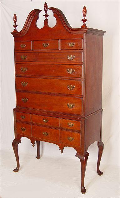 MAHOGANY QUEEN ANNE STYLE HIGHBOY  b8cb2